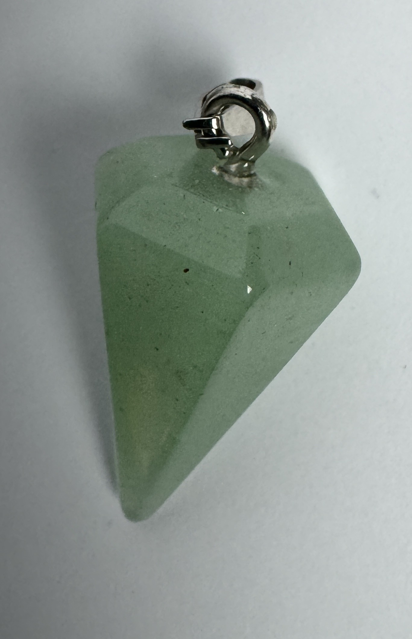 Ciondolo in Avventurina Verde sfaccettato