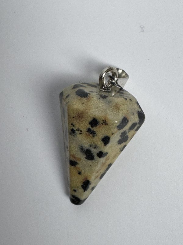 Ciondolo in Diaspro Dalmata – Equilibrio, Gioia, Protezione